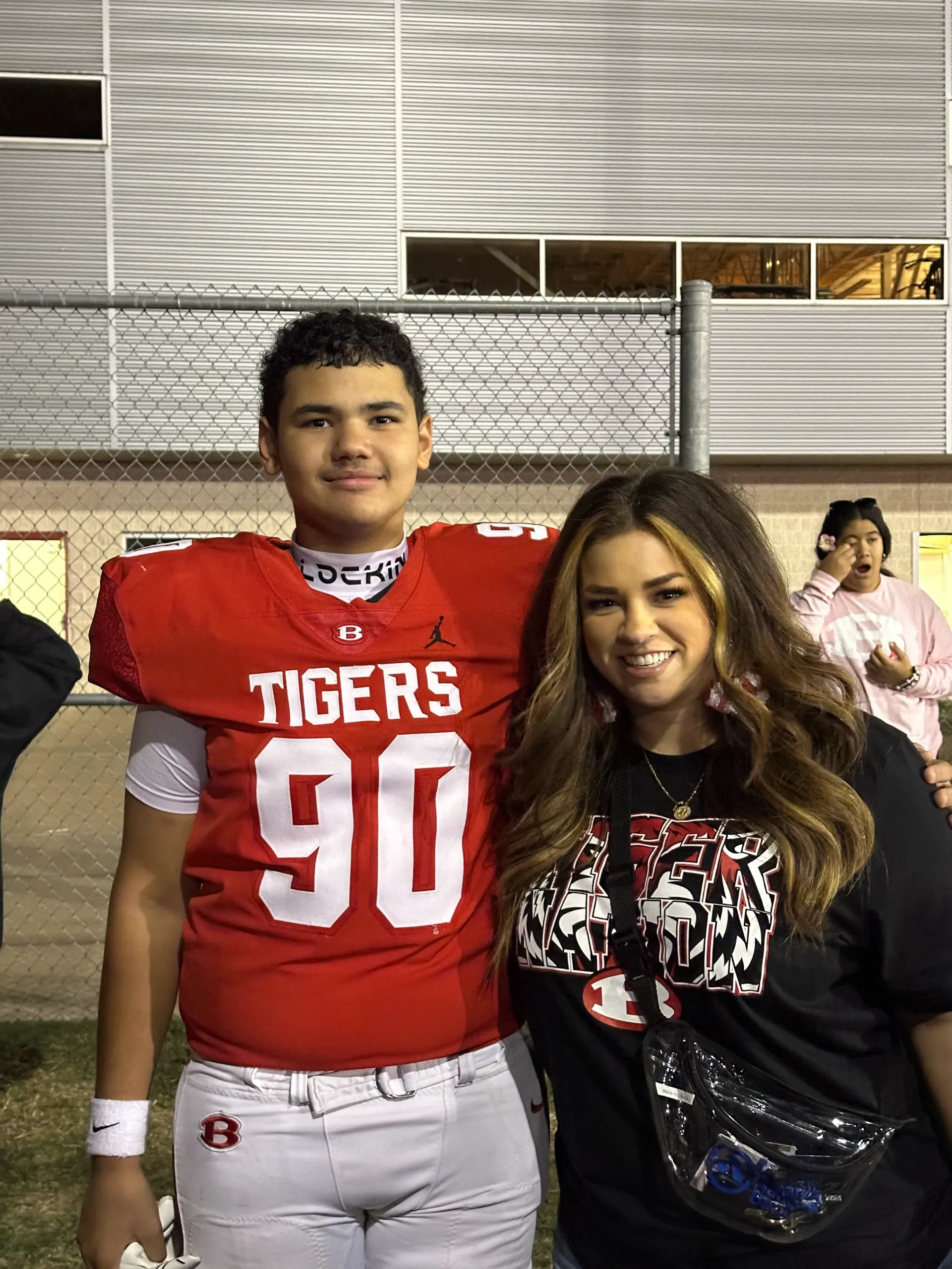 Mallory with a family member.