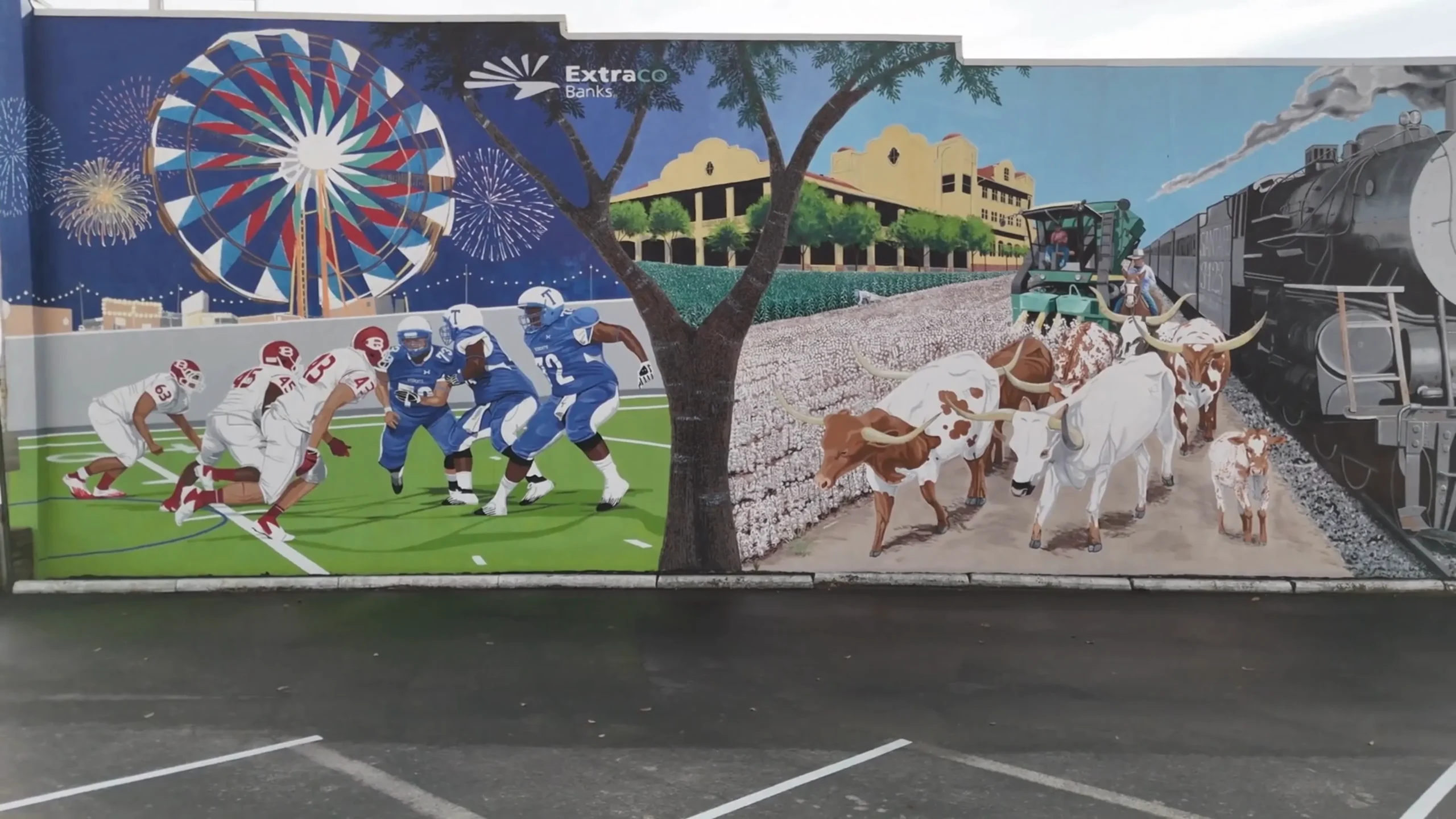 Temple mural